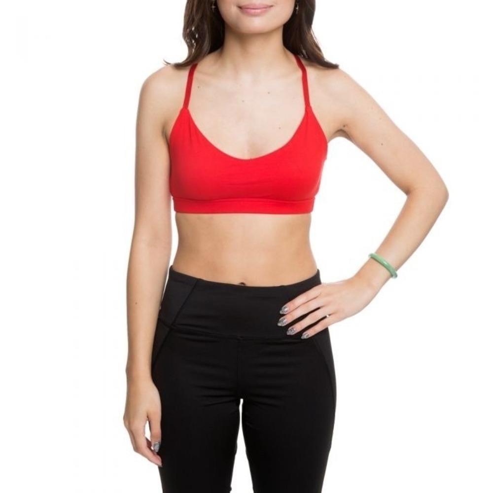 JUICY Couture Sport Activewear Sports Bra Gym Red Women's Size L *NEW* $35